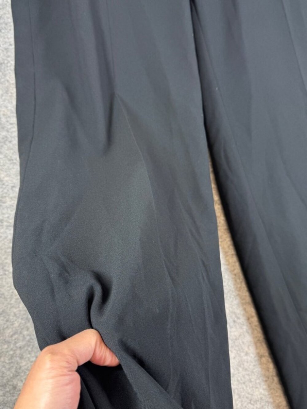 Marina Rinaldi Wide Leg Pants Black Italian Designer Size 23 Quiet Luxury Plus - Picture 9 of 16